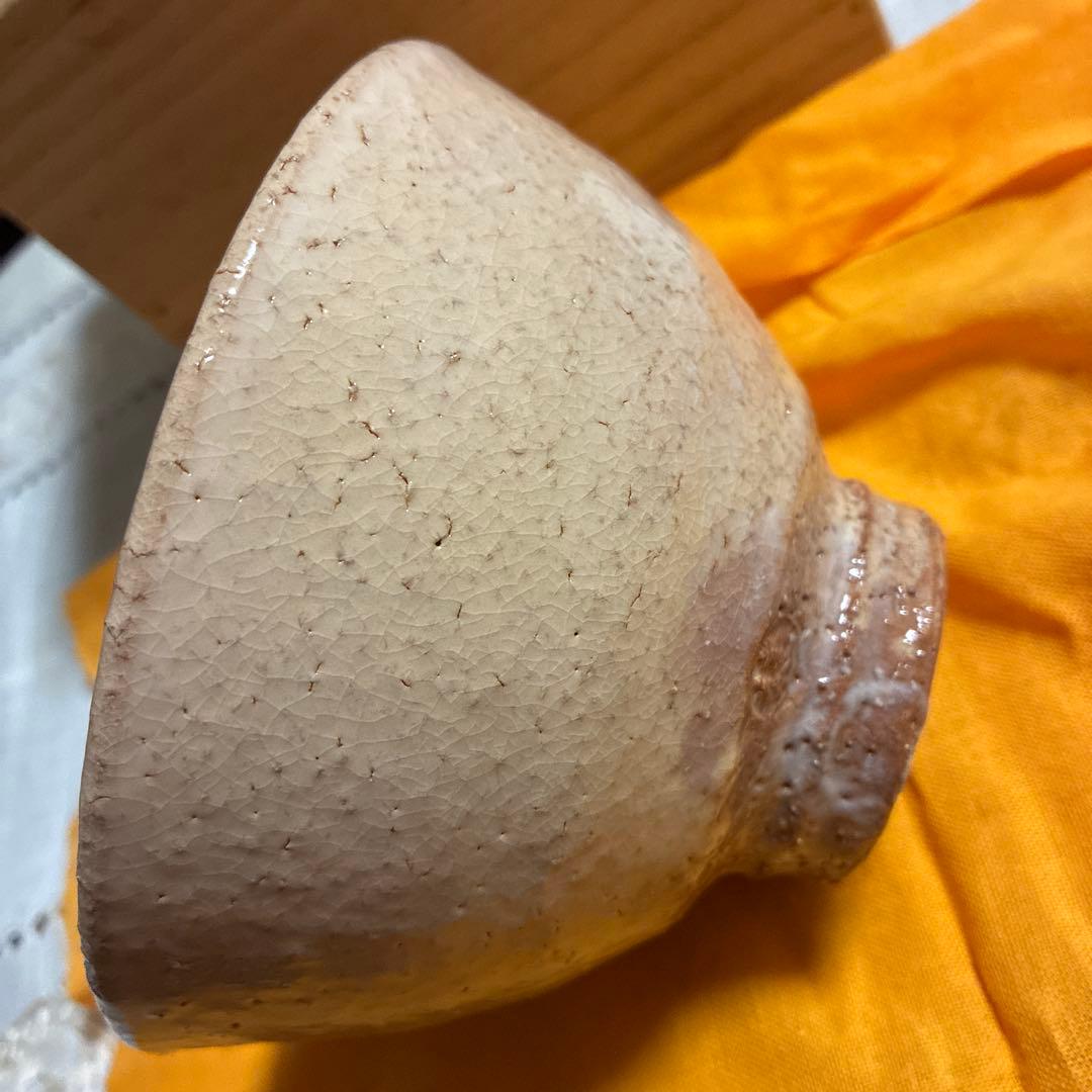未使用品　茶道具　萩焼　茶碗　大谷桂仙　共箱　陶芸　抹茶　茶会　稽古