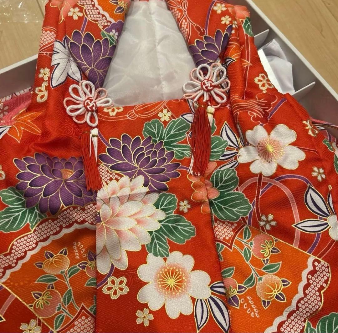 【未使用品】七五三 子供用 花柄 ピンク系 セット　３歳