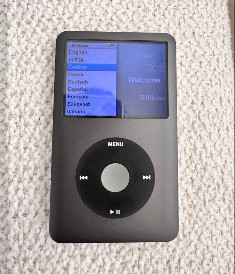 【極美品】iPod classic 第7世代 160GBブラック 新品バッテリー