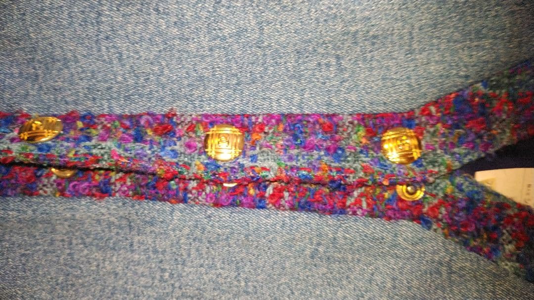 【激安明日まで出品】　シャネルヴィンテージ　ツイードジャケットデニムベストセット