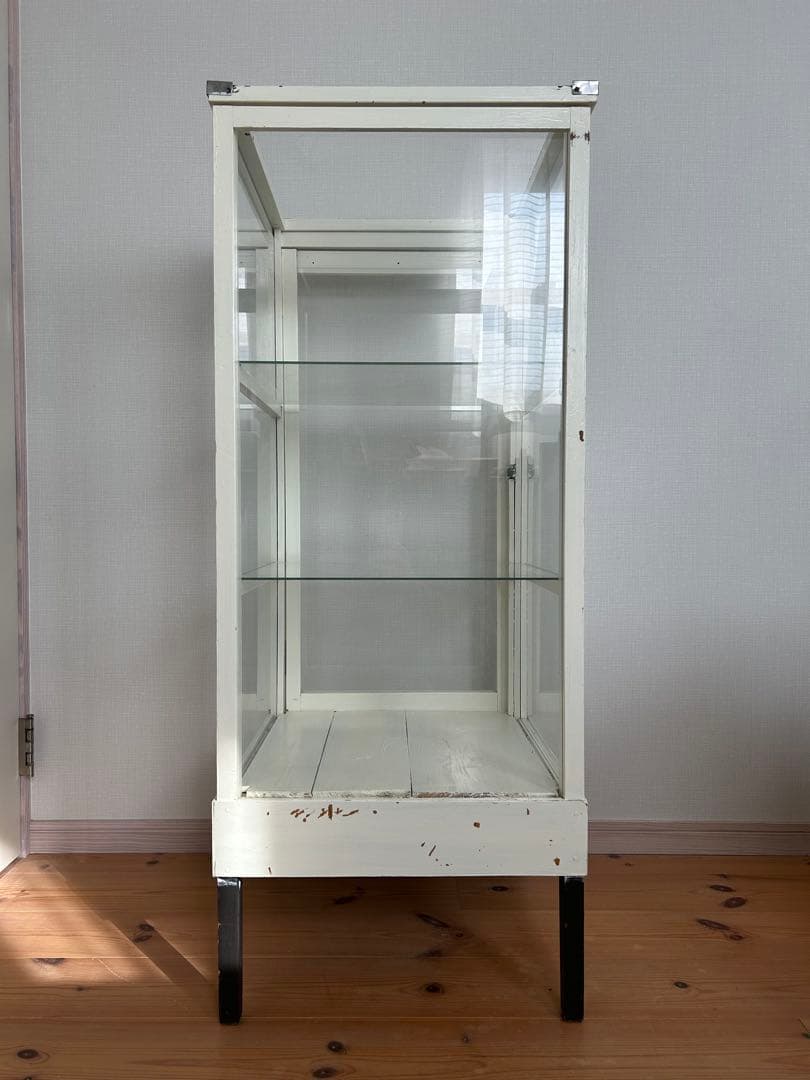 アンティーク　レトロ　ガラスショーケース