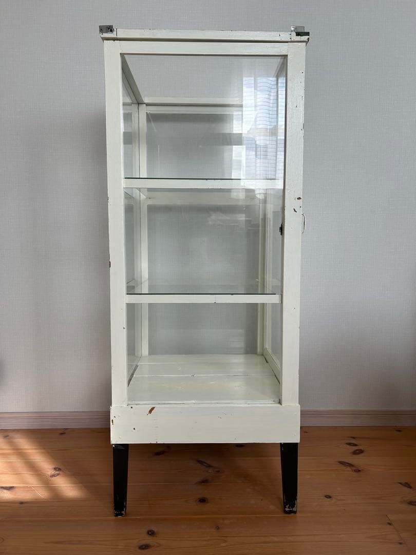 アンティーク　レトロ　ガラスショーケース