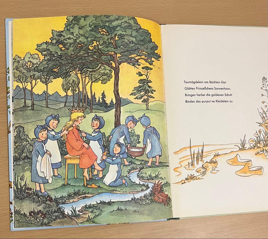 NO.337 希少 古書 アンティーク 洋書 ドイツ絵本　妖精 小人