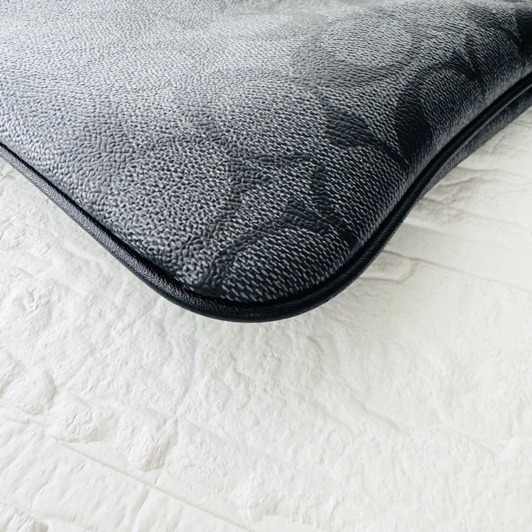 COACHコーチ 【新品未使用】レザー シグネチャー　ショルダーバッグ ブラック