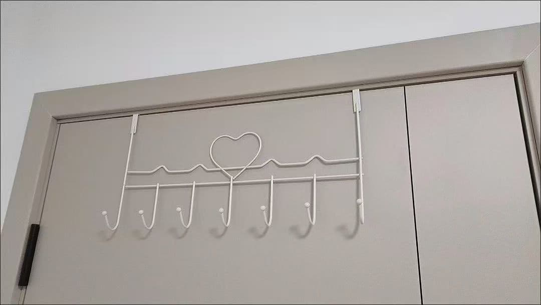 ハート型ドアフック 6フック付き