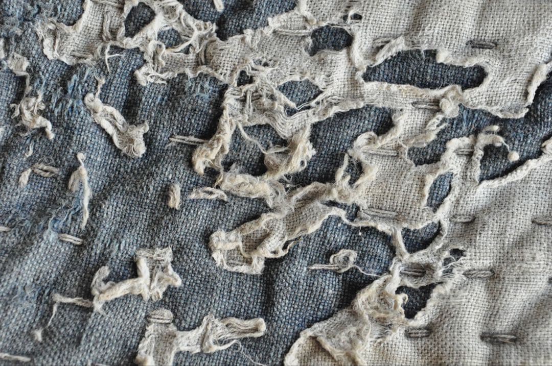 脚絆 襤褸 刺子 藍染 古布 骨董 美術 レトロ 古物 古道具 アンティーク