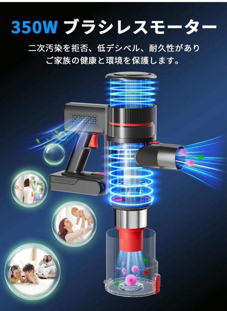 コードレス　掃除機　uowind cordless スティッククリーナー