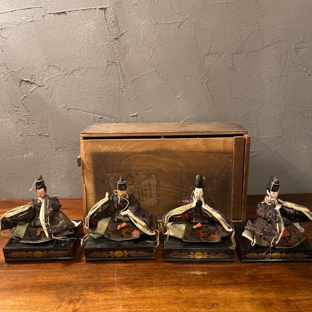 大正 三越 高砂人形 共箱付き 東照齊安新作 骨董品 古道具 コレクション