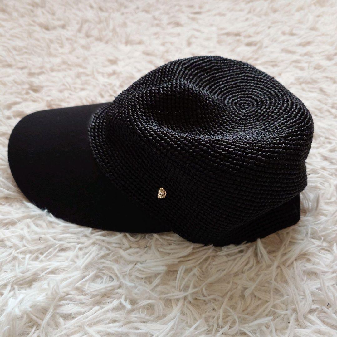 ヘレンカミンスキー　Vivette　ラフィア　麦わら　キャップ　帽子　シルバー