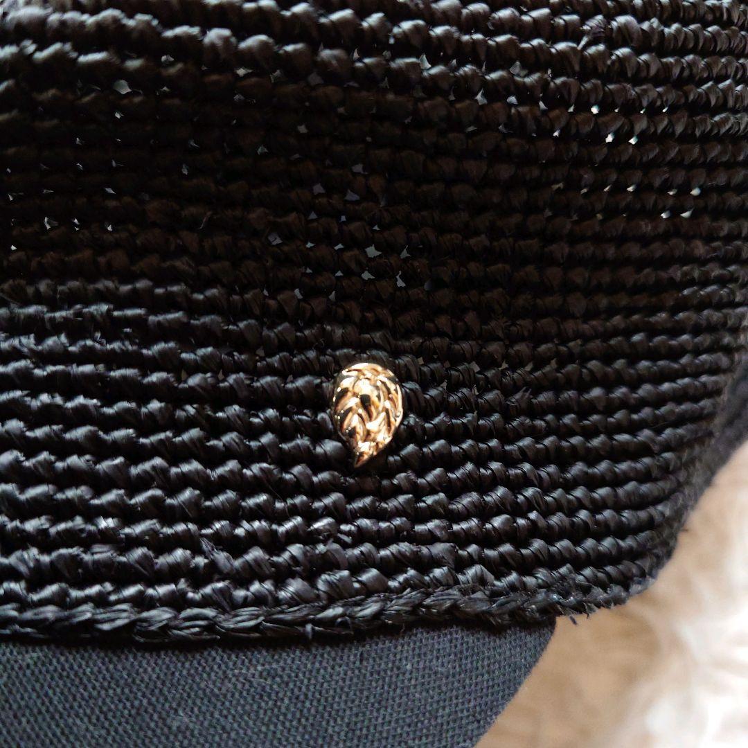 ヘレンカミンスキー　Vivette　ラフィア　麦わら　キャップ　帽子　シルバー