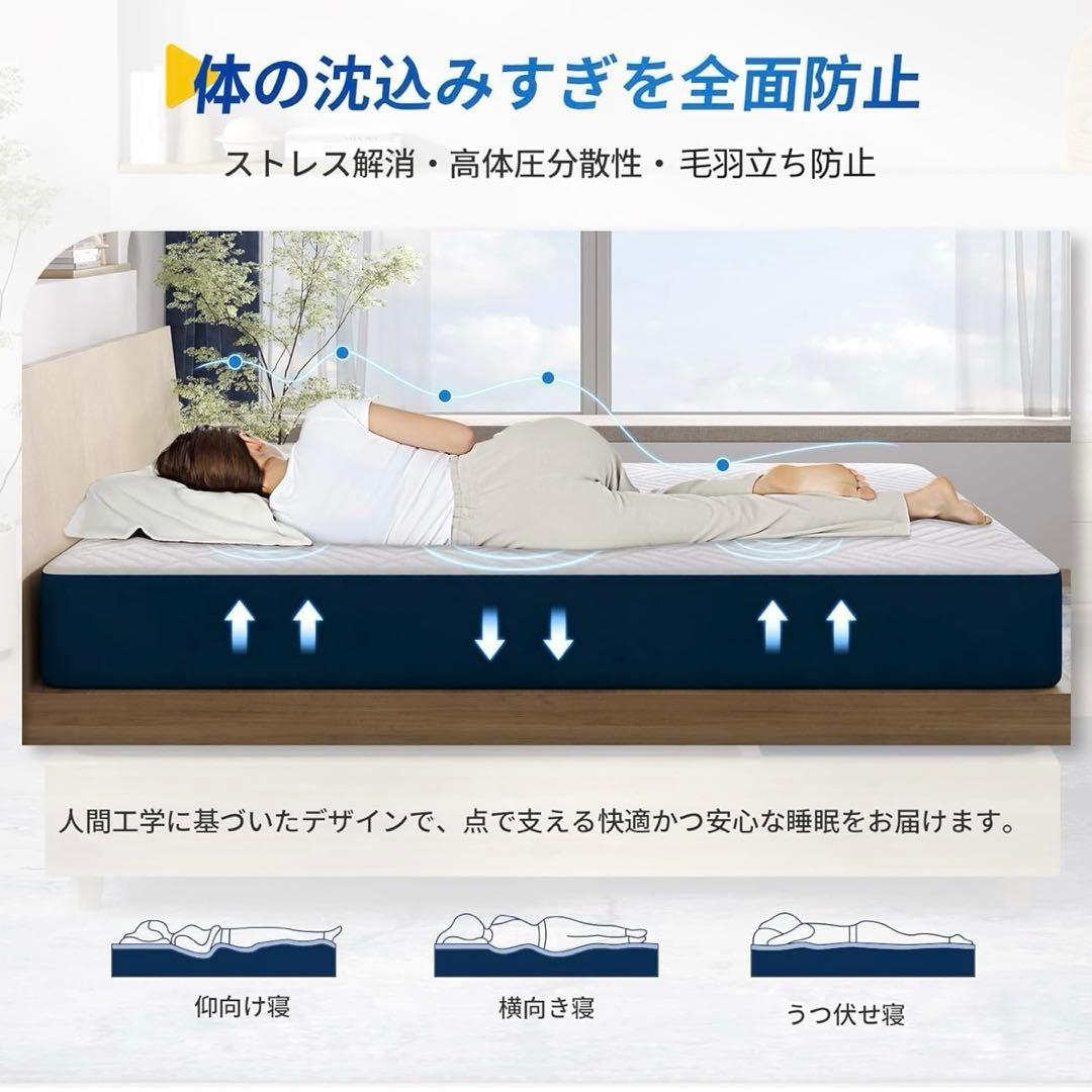 Avenco マットレス クイーン 高反発 極厚20cm ウレタンマットレス