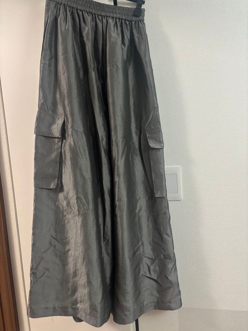 lig. リグドット　　wide cargo pants グレー