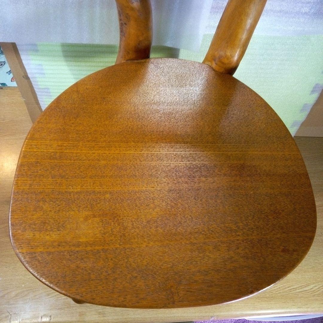 自然木の椅子　家具　ハンドメイド　木の温もり　手作り　椅子　天然木　自然木　レア