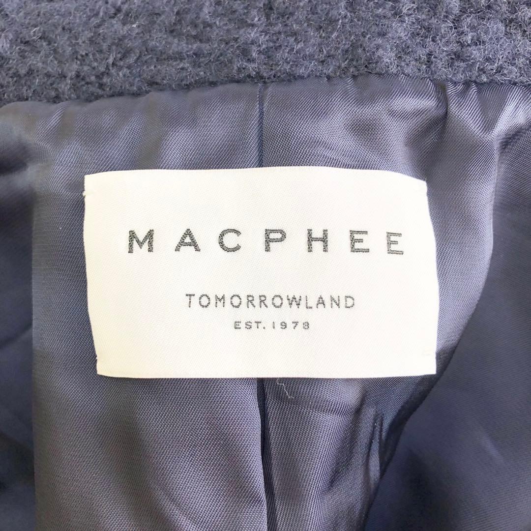 未使用級❤️24AW ブークレーボンディング ダブルブレストコート　ネイビー