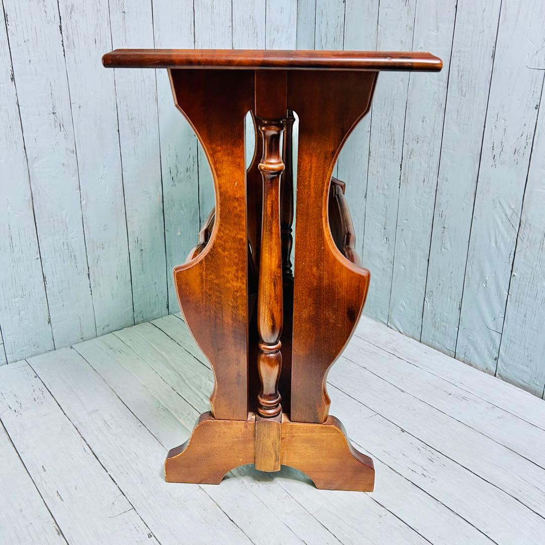 カリモク　karimoku オールド　サイドテーブル　マガジンラック　昭和レトロ