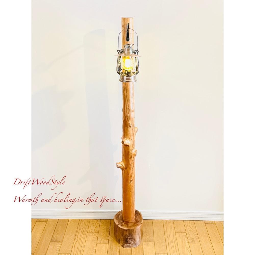 大サイズの天然流木のランプスタンド 置物 北欧 照明 ランタン N9
