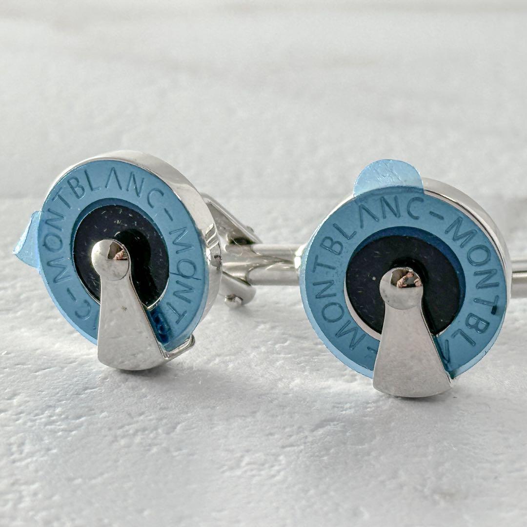 未使用　MONT BLANC　モンブラン　ラウンドトップ　カフス　シルバー925