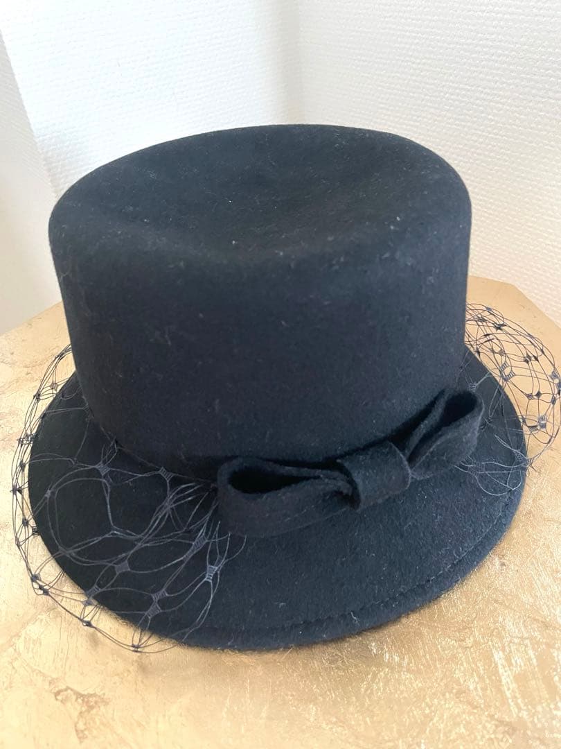 ✨misa harada✨ブラックリボン　チュールハット定価67100円が何と！