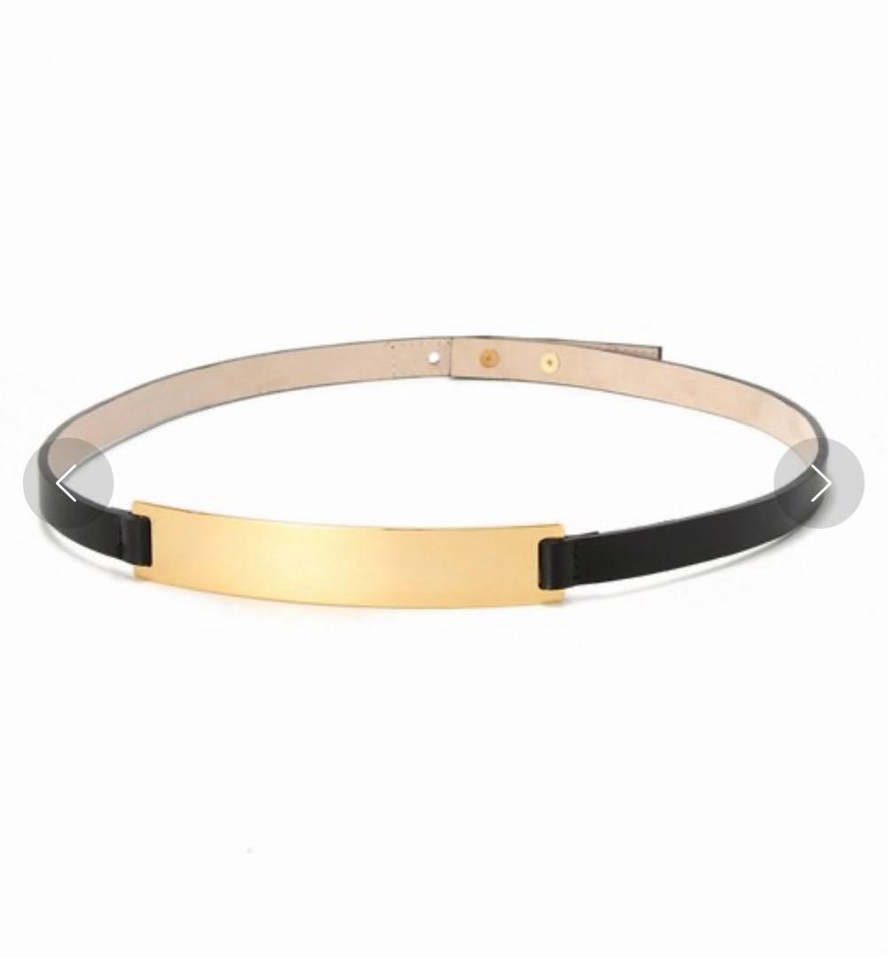 Deuxieme Classe B-LOW THE BELTロングプレートベルト