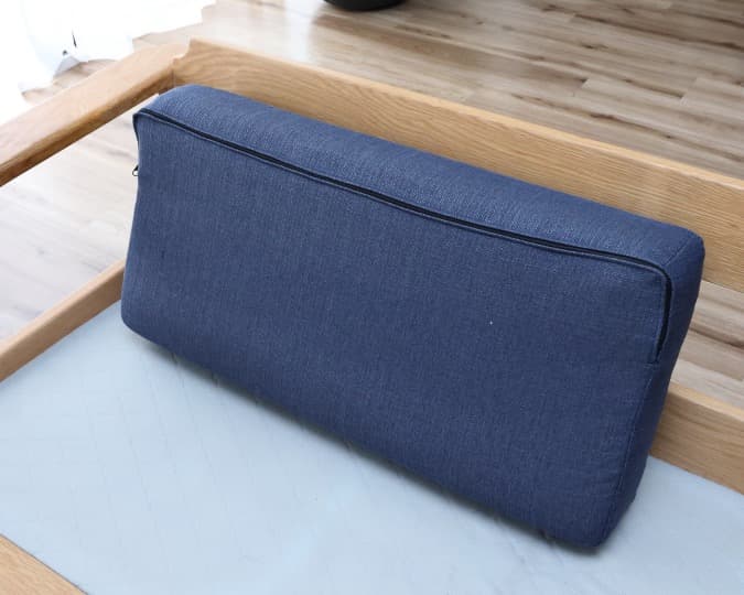 ゆうくん SIEVE　ブルーの木製フレーム2人掛けソファ