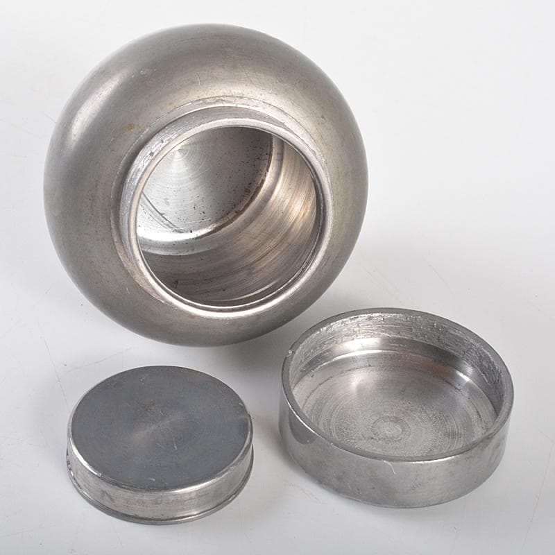 煎茶道具　古錫　乾茂號造　茶壷　茶心壷　約352ｇ　時代箱付　M　R5271