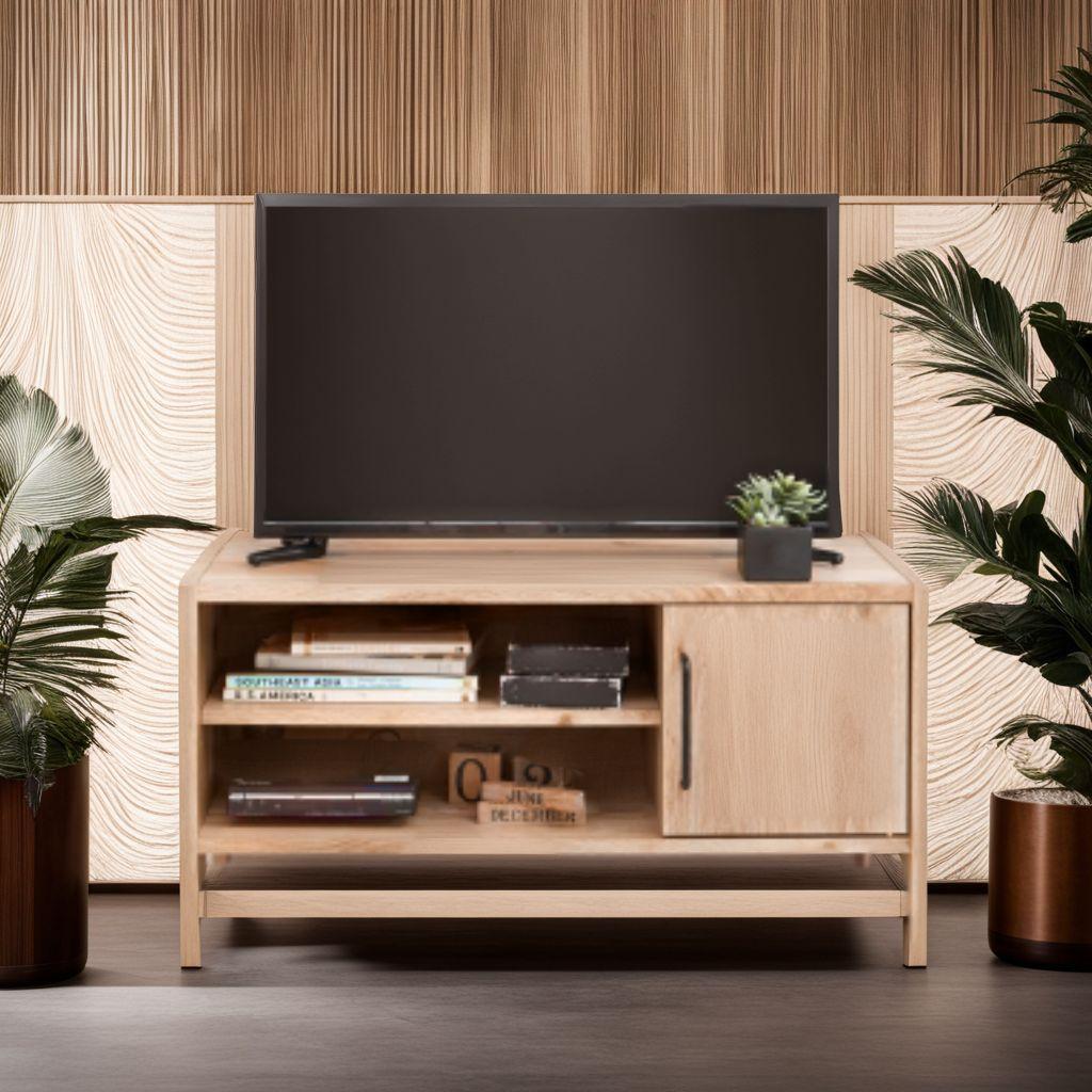 テレビボード 机 引き出し 明るいカフェをイメージ 棚