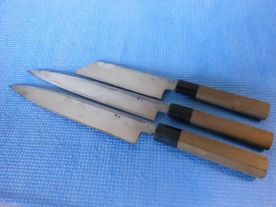 キッチン用品　在銘・妙観　柳刃包丁 3本セット