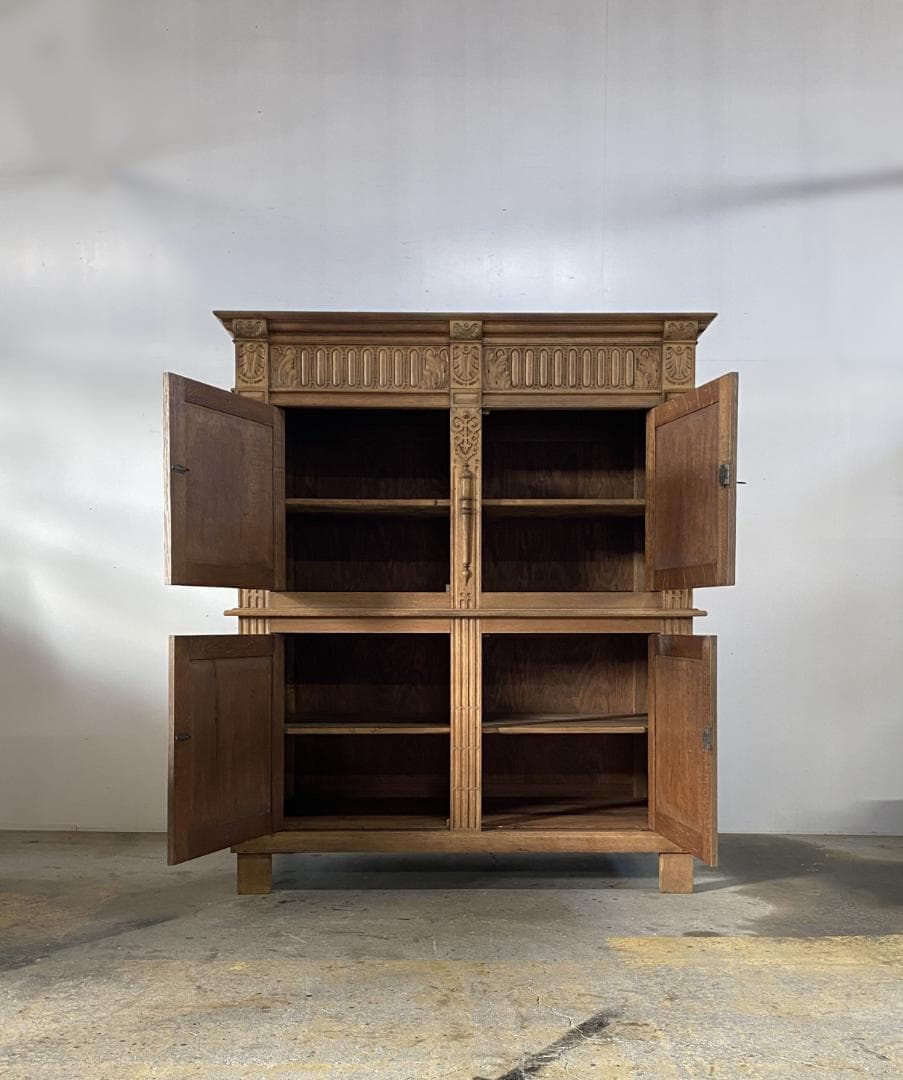 フランス アンティーク Oak Cabinet キャビネット