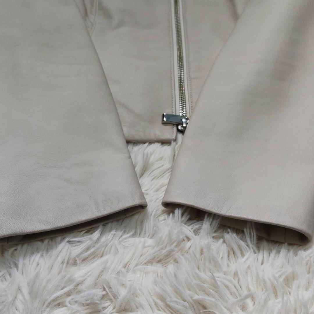 ANAYI アナイ ラムレザー ノーカラージャケット 未使用品