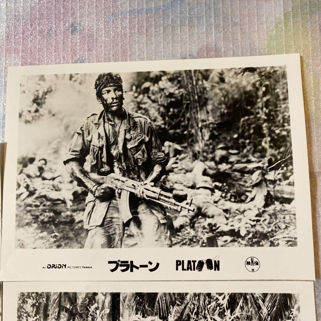 1987年映画　PLATOON『プラトーン』白黒スチール　5枚