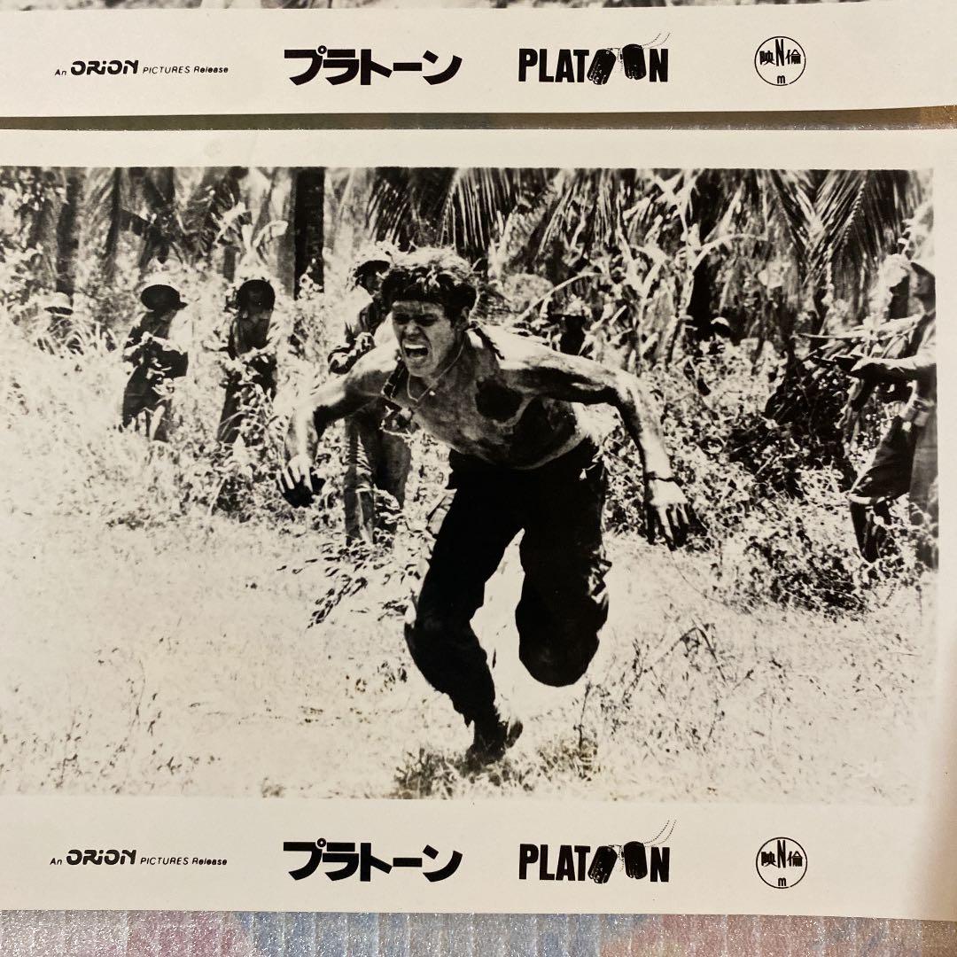 1987年映画　PLATOON『プラトーン』白黒スチール　5枚