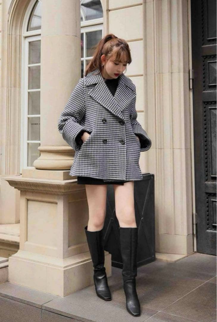 【新品】herlipto ProustWool-BlendMeltonCoat