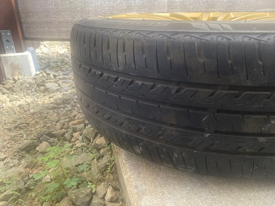 ④TTosh_T〈綺麗〉インプレッサ　純正ゴールドホイール17インチ