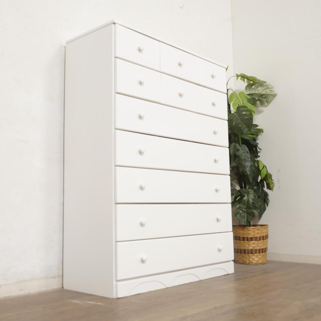 【新品】フレンチシック ワイドチェスト 収納 天然木　姫系インテリア　シャビー