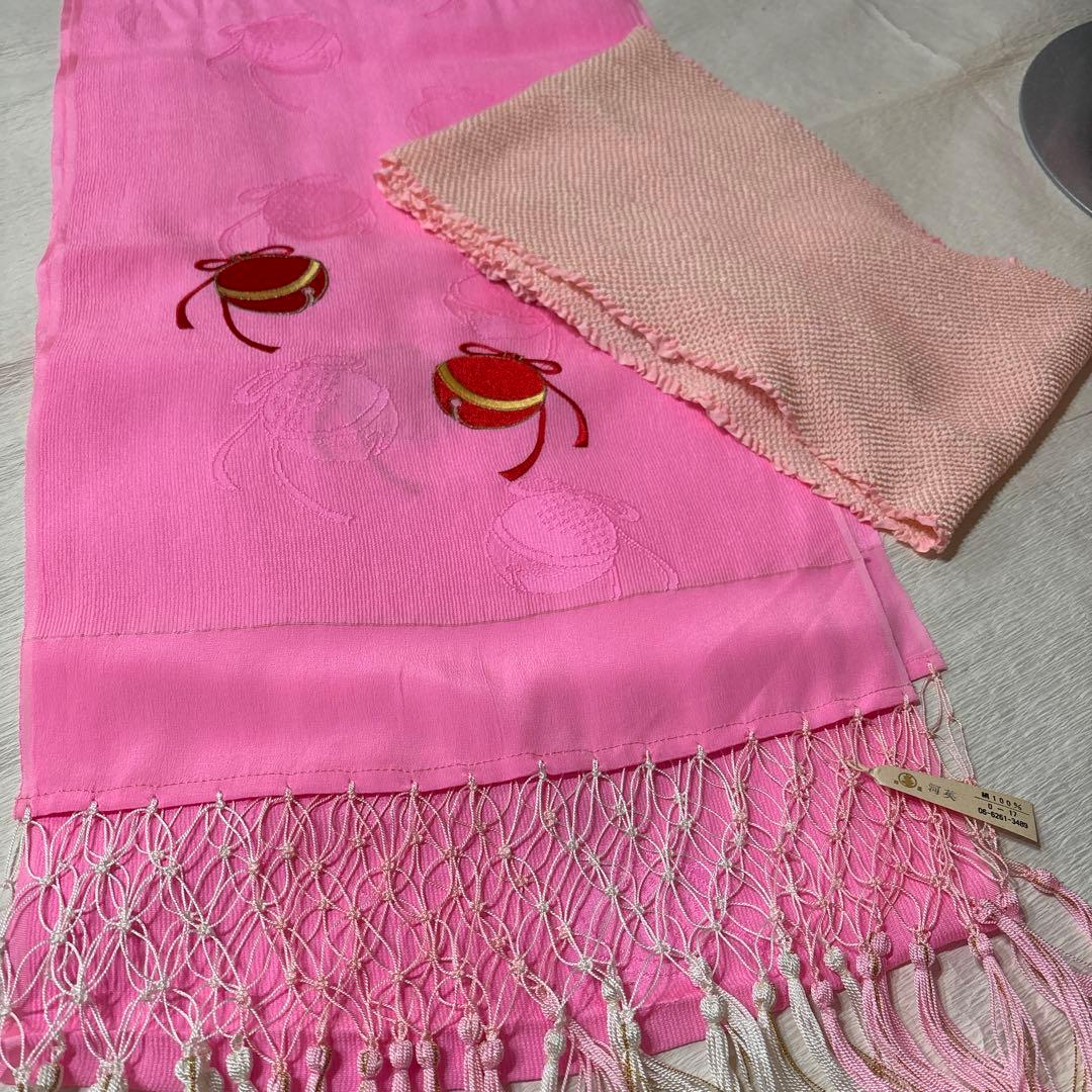 七五三　着物セット　7歳　正絹　パールホワイト　白色