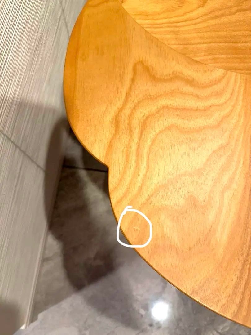 【日本製】こたつ テーブル 花形 Petal折脚 ヒーター付き