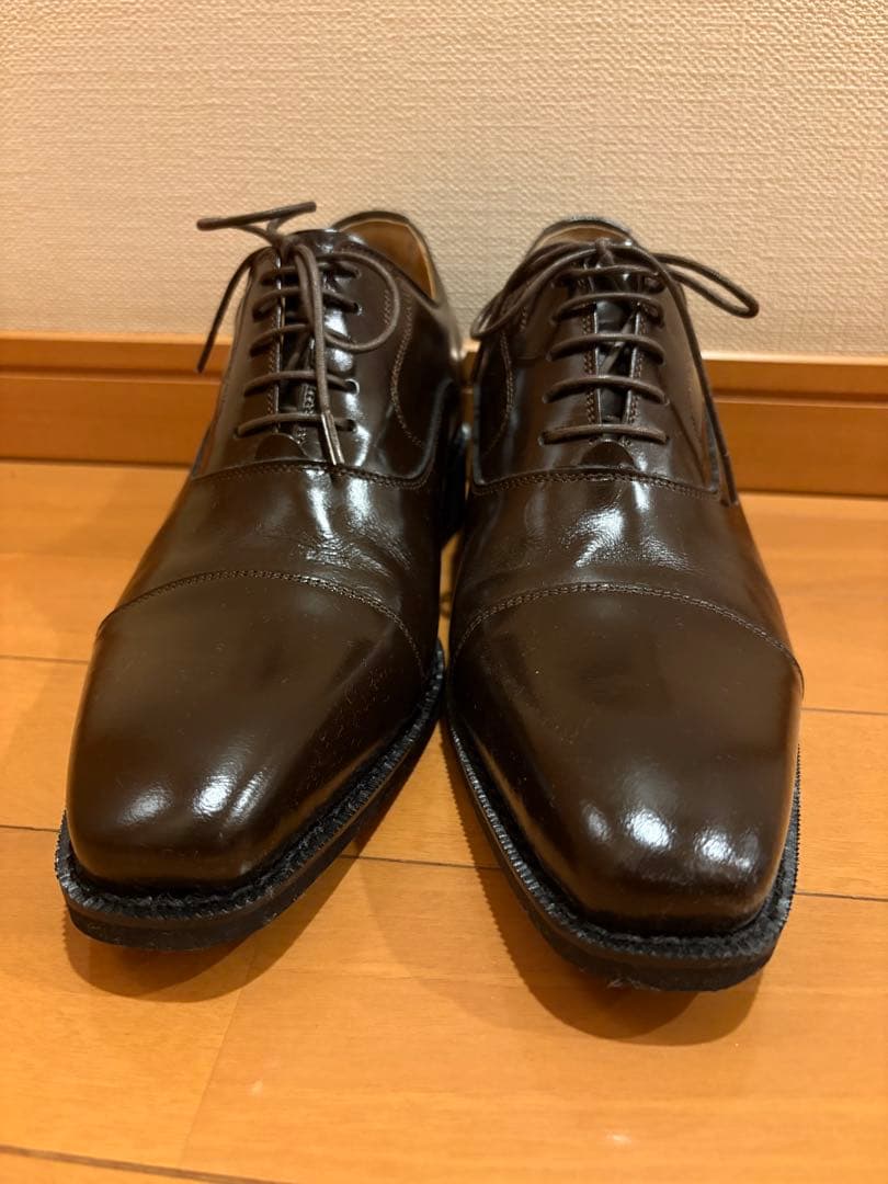 シークレットシューズ 身長6cmアップ ストレートチップ 北嶋製靴工業所