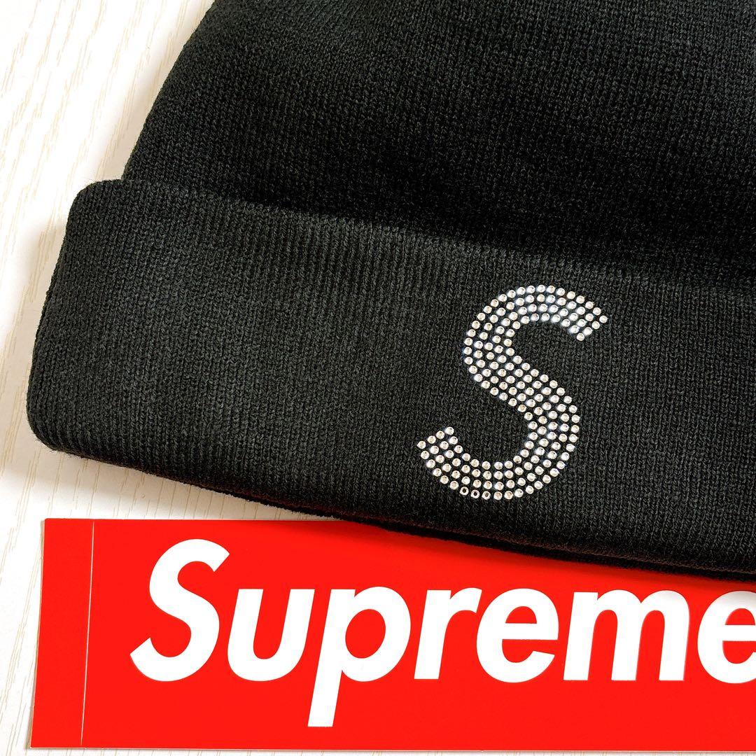 Supreme Swarovski スワロフスキー　Sロゴ　ブラック　黒