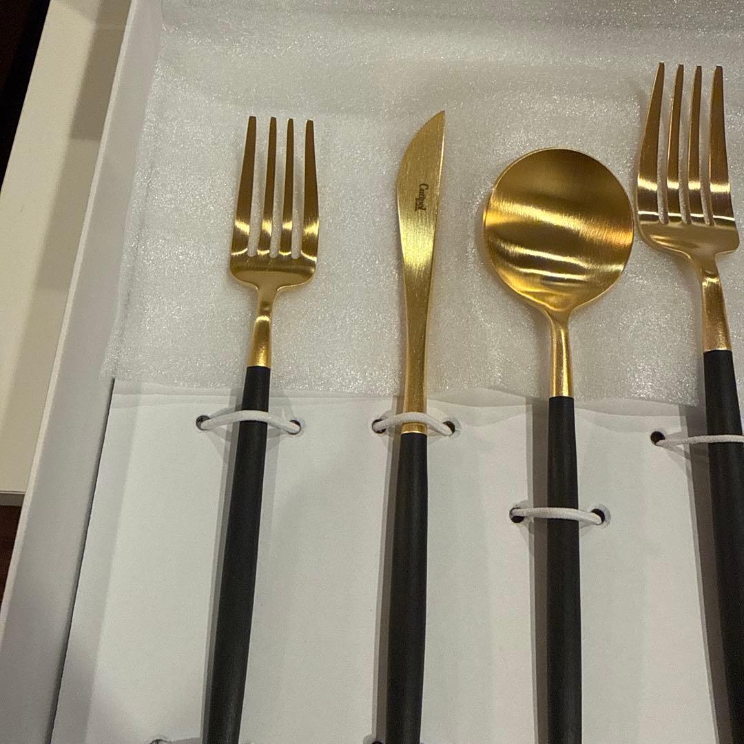 【新品未使用】Cutipol クチポール　ブラック×ゴールド　６点セット