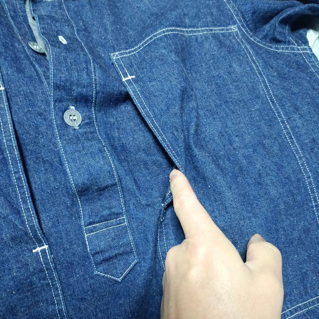 orSlow デニムカバーオール 前開き 2ポケット ネイビー