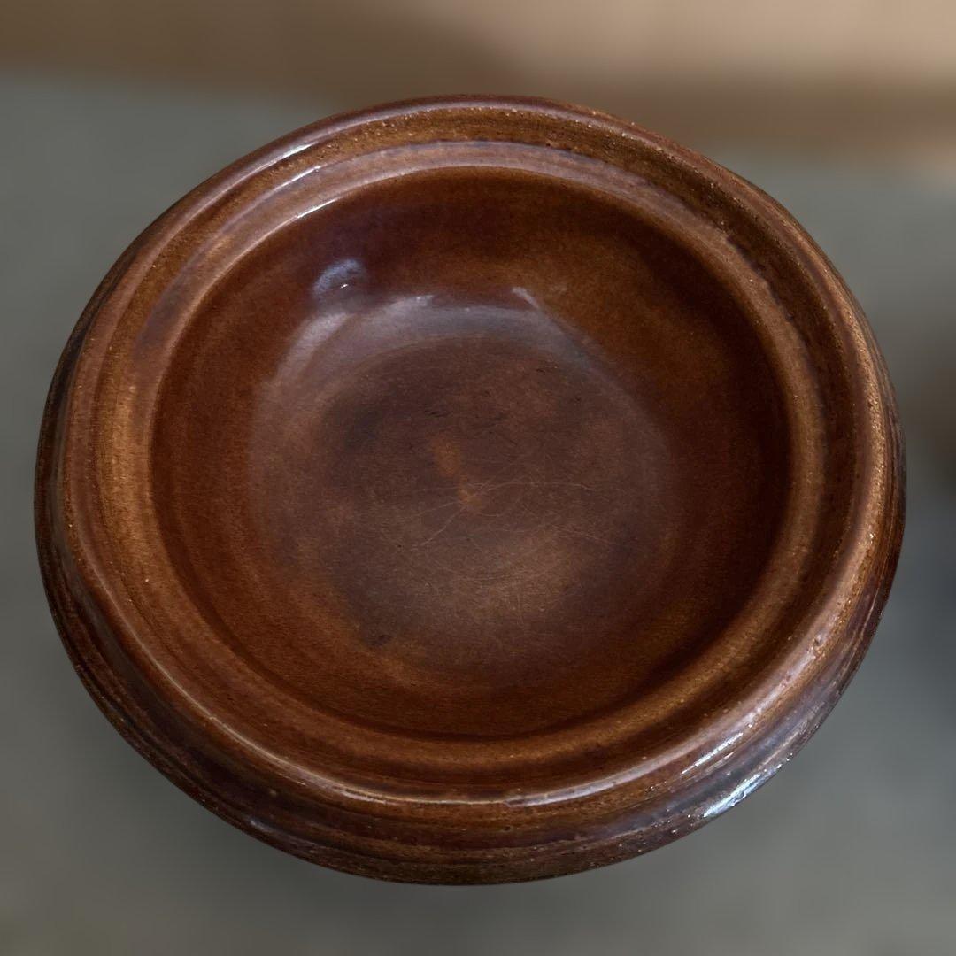 中川一辺陶 土鍋 雲井窯 飴釉32cm