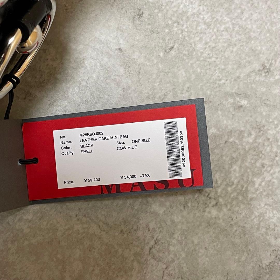 おMASU 25SS LEATHER CAKE MINI BAG