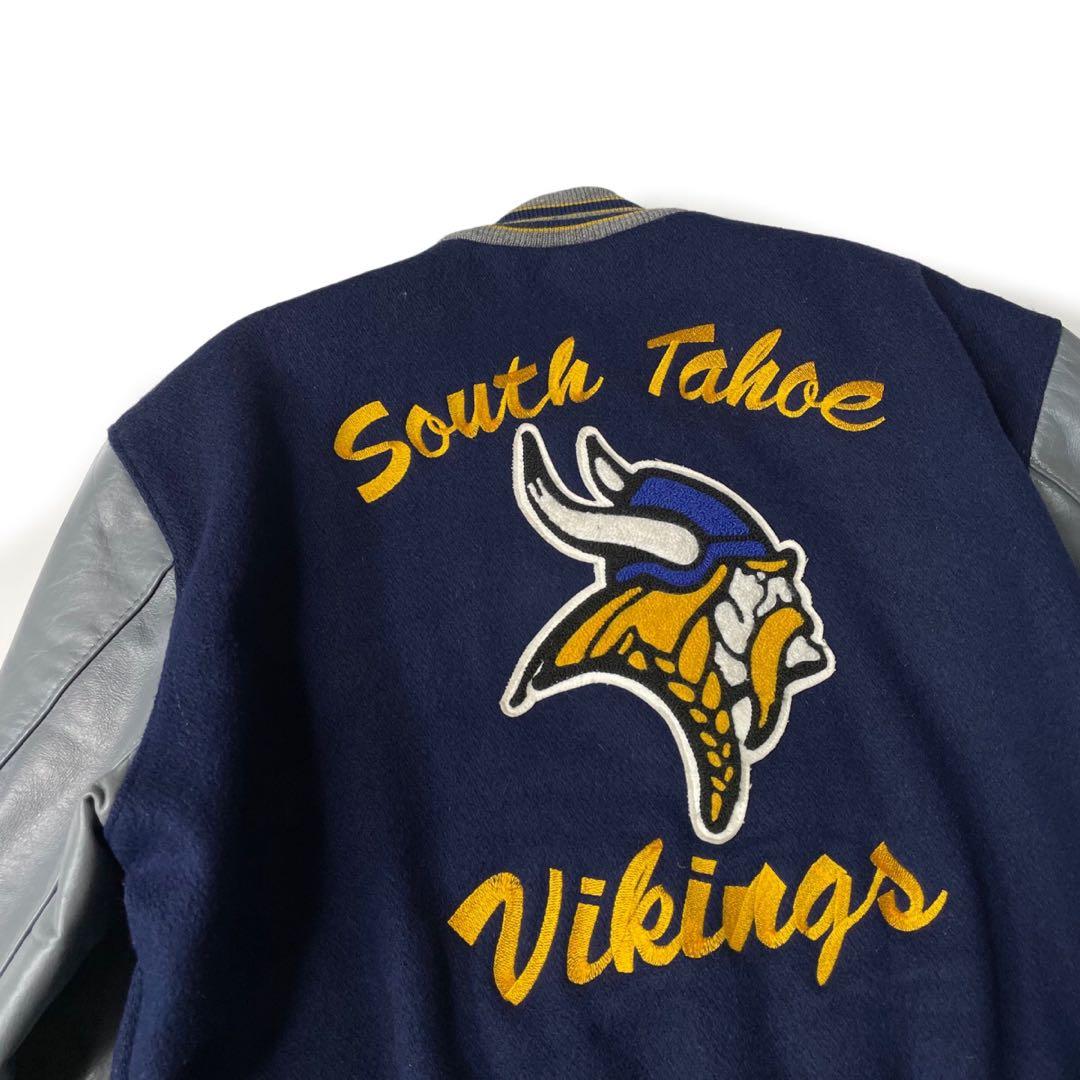 90’s Delong South Tahoe Vikings レザースタジャン