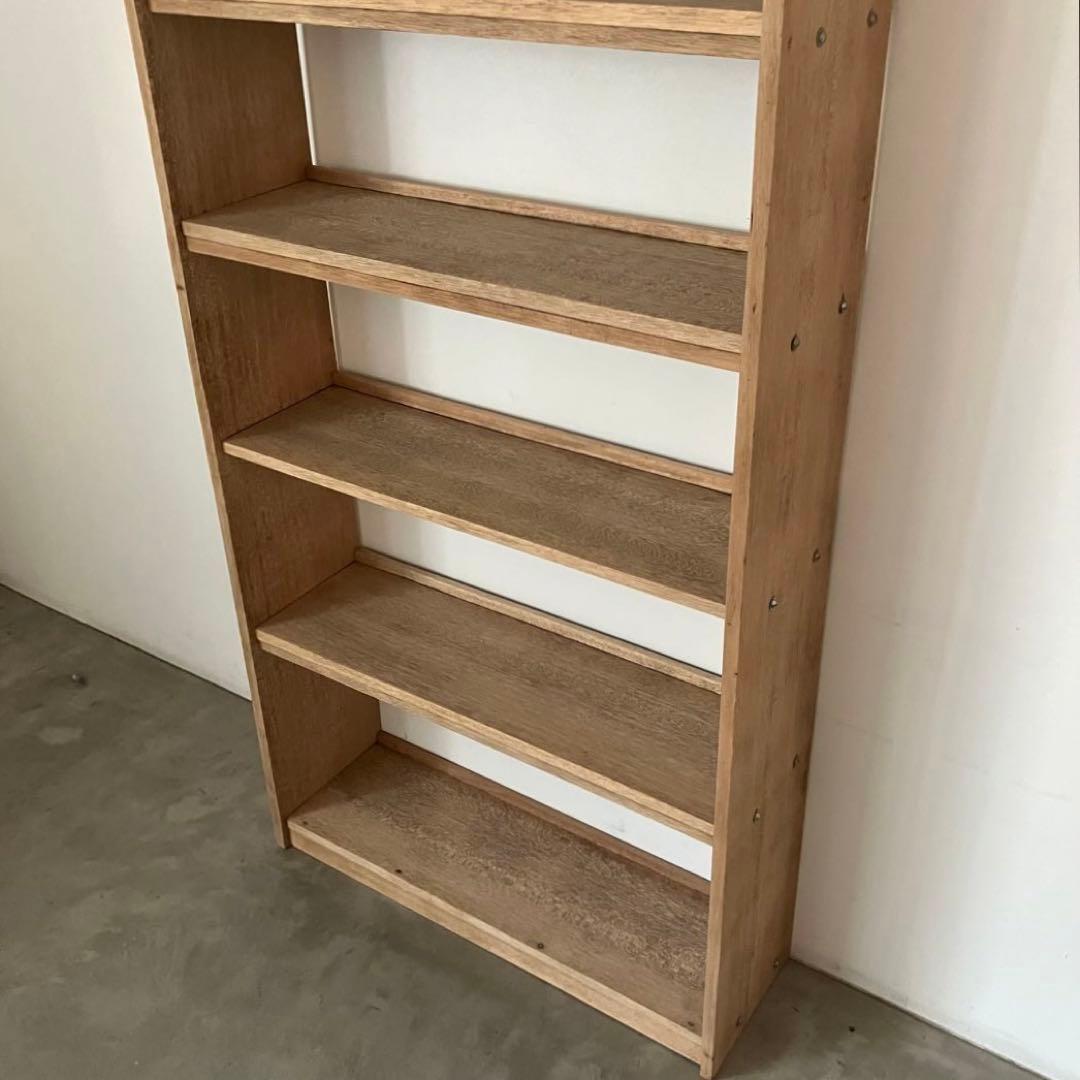 レトロ　アンティーク　古家具　古道具　剥離家具　ストリップド　本棚　シェルフ