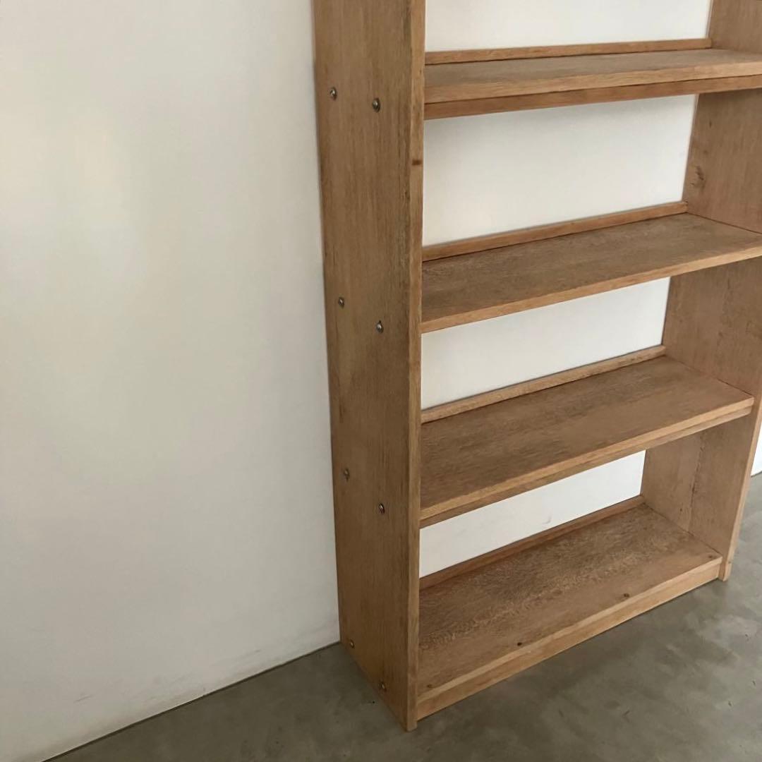 レトロ　アンティーク　古家具　古道具　剥離家具　ストリップド　本棚　シェルフ