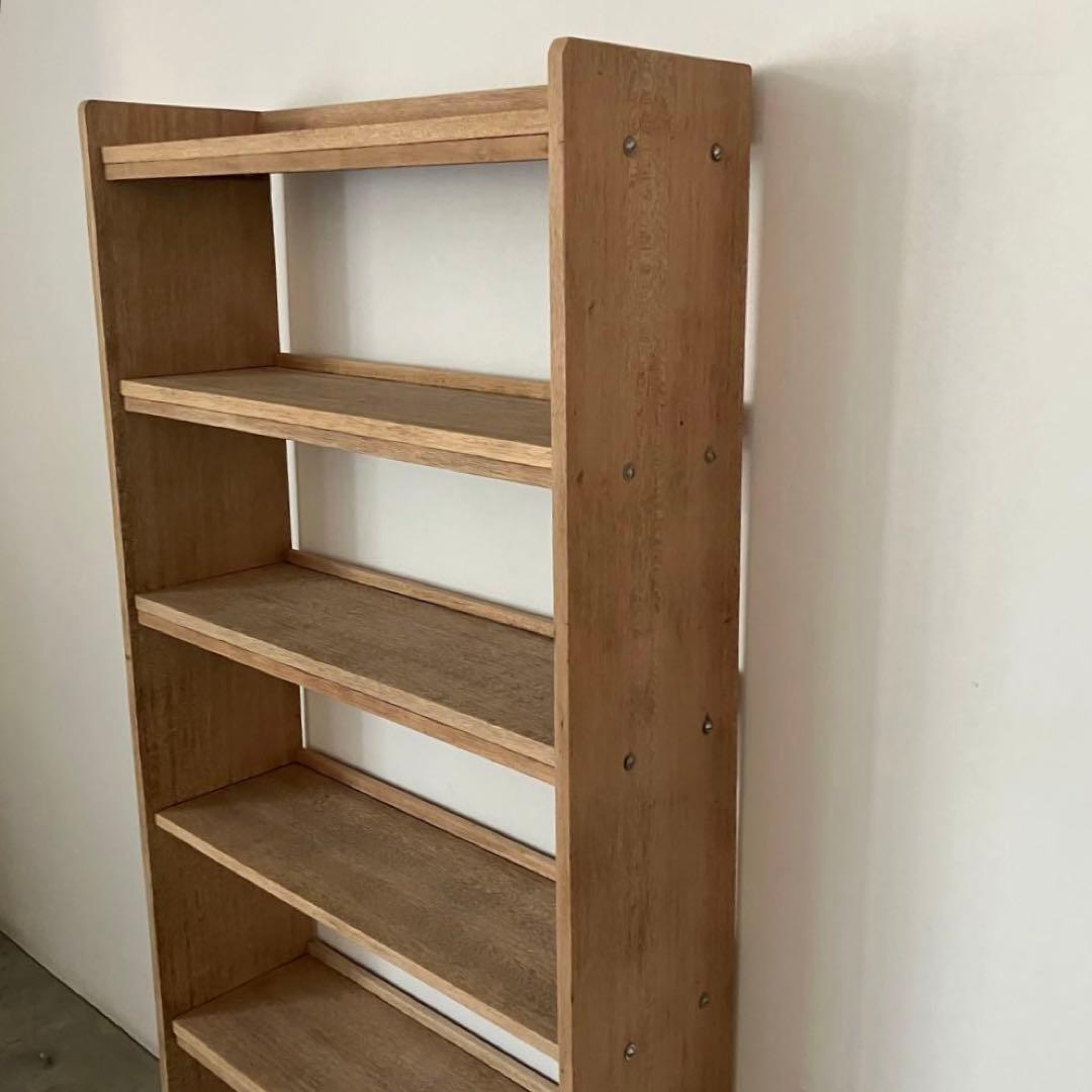 レトロ　アンティーク　古家具　古道具　剥離家具　ストリップド　本棚　シェルフ