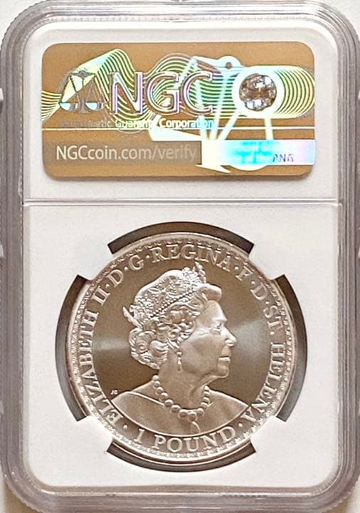 【世界19枚】2020年 ウナとライオン 1ポンド 銀貨  NGC MS70
