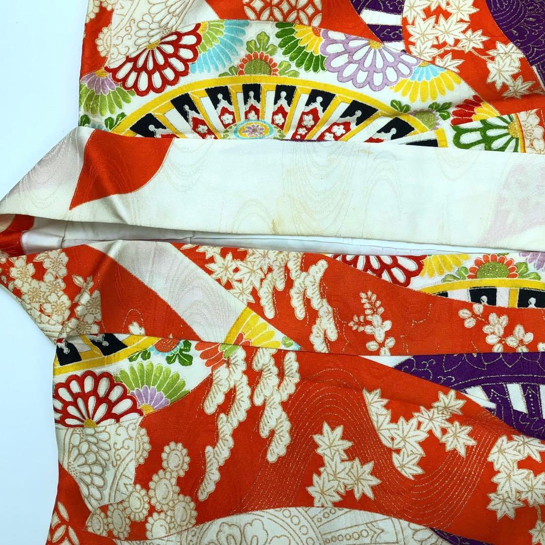 子供着物 十三詣り 13歳 花車 松 金彩 CK-7376