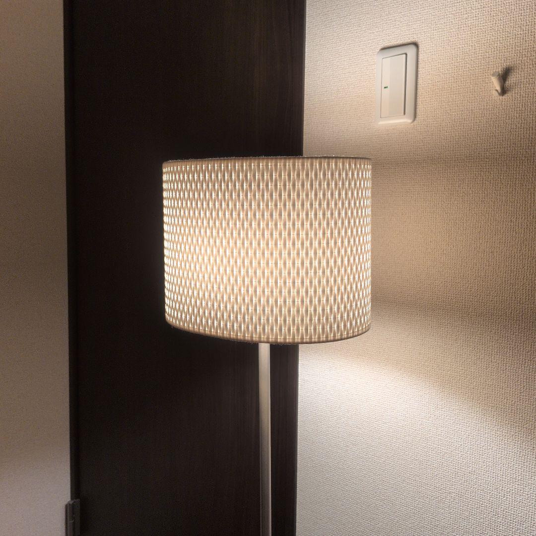 IKEA　イケア ALANG アーレング フロアランプ ニッケルメッキ ホワイト