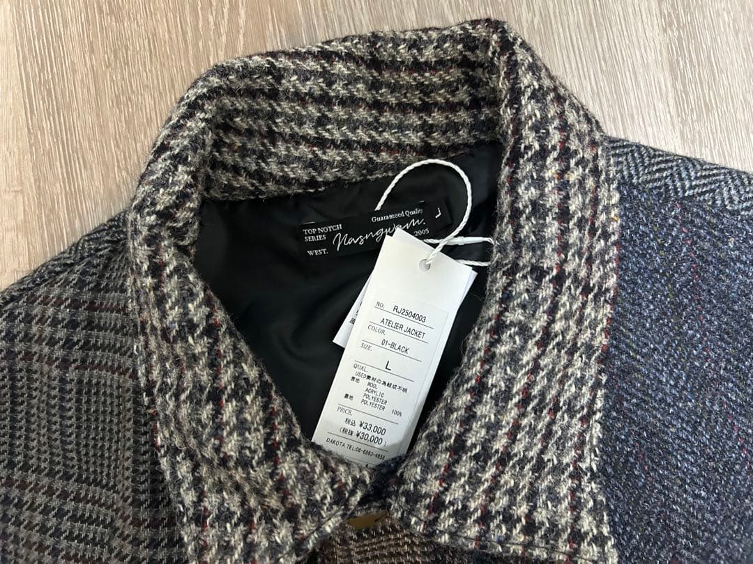 NASNGWAMナスングワム ATELIERJACKET HarrisTweed